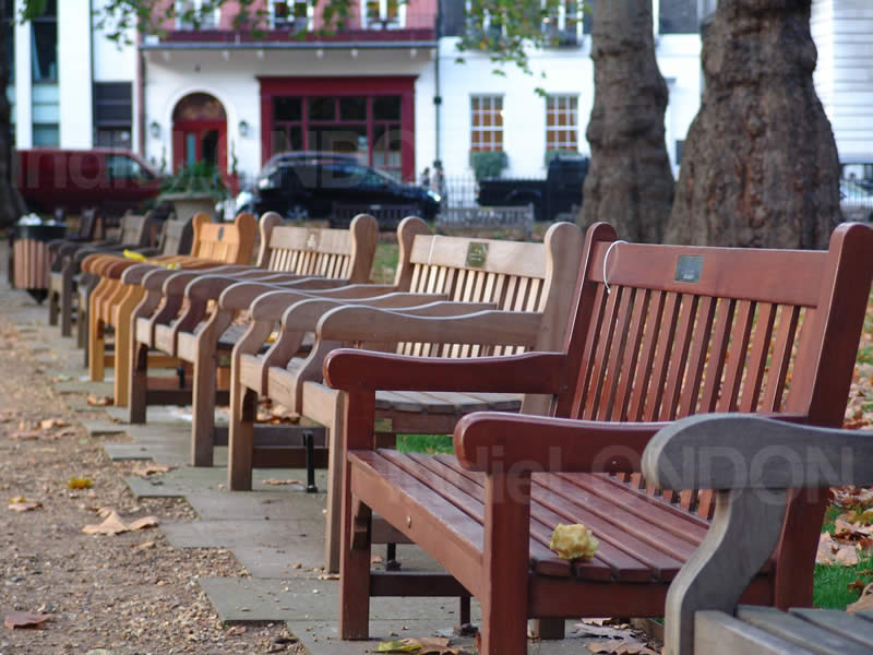 Benches in Berkeley Square